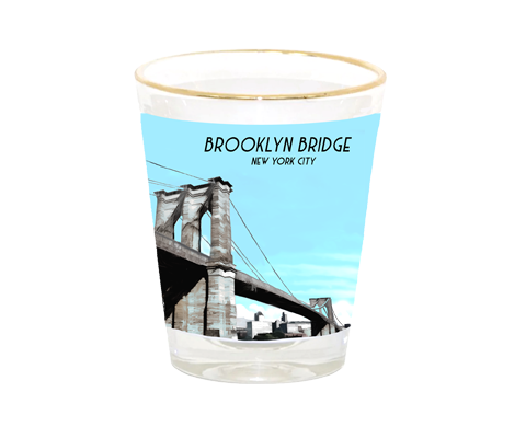 Brooklyn Bridge New York Shot Glass