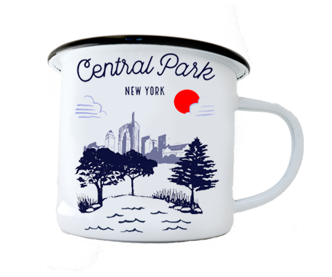 Central Park Manhattan Sketch Camp Mug