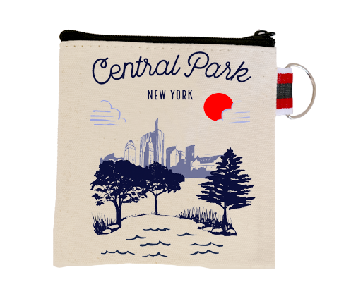 Central Park Manhattan Sketch Coin Purse