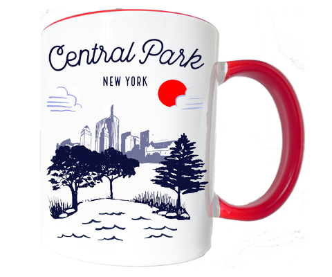 Central Park Manhattan Sketch Mug