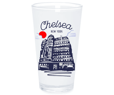 Chelsea Manhattan Sketch Pint Glass