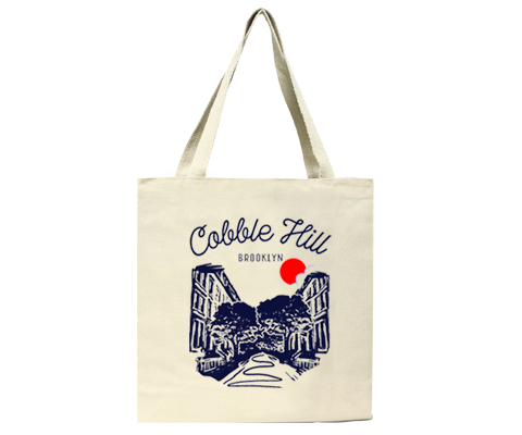 Cobble Hill Brooklyn Sketch Tote Bag