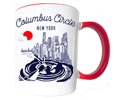Columbus Circle Manhattan Sketch Mug