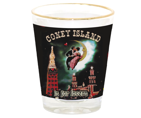 Load image into Gallery viewer, Coney Island is for Lovers Shot Glass
