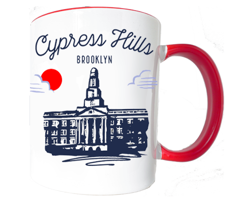 Cypress Hills Brooklyn Sketch Mug
