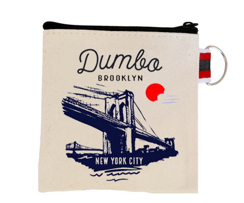 Dumbo Brooklyn Bridge Sketch Coin Purse