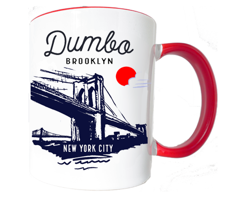 Dumbo Brooklyn Bridge Sketch Mug