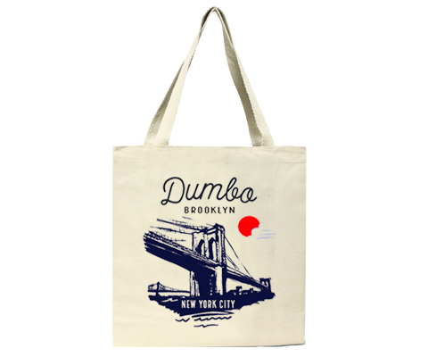 Dumbo Brooklyn Bridge Sketch Tote Bag
