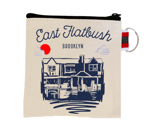 Load image into Gallery viewer, East Flatbush Brooklyn Sketch Coin Purse

