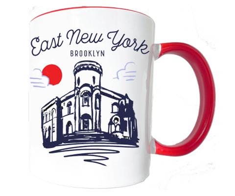 East New York Brooklyn Sketch Mug