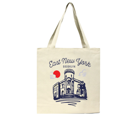 East New York Brooklyn Sketch Tote Bag