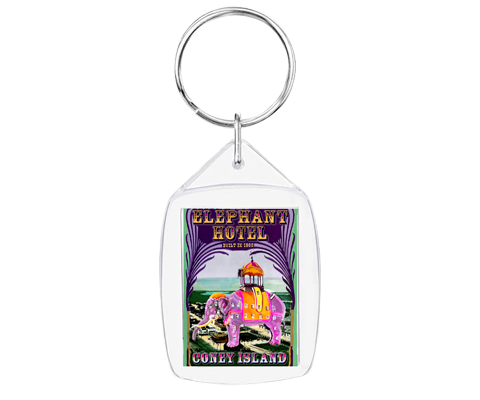 Load image into Gallery viewer, Coney Island Elephant Hotel Keychain
