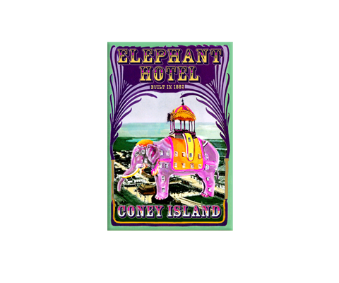 Coney Island Elephant Hotel Brooklyn New York Magnet