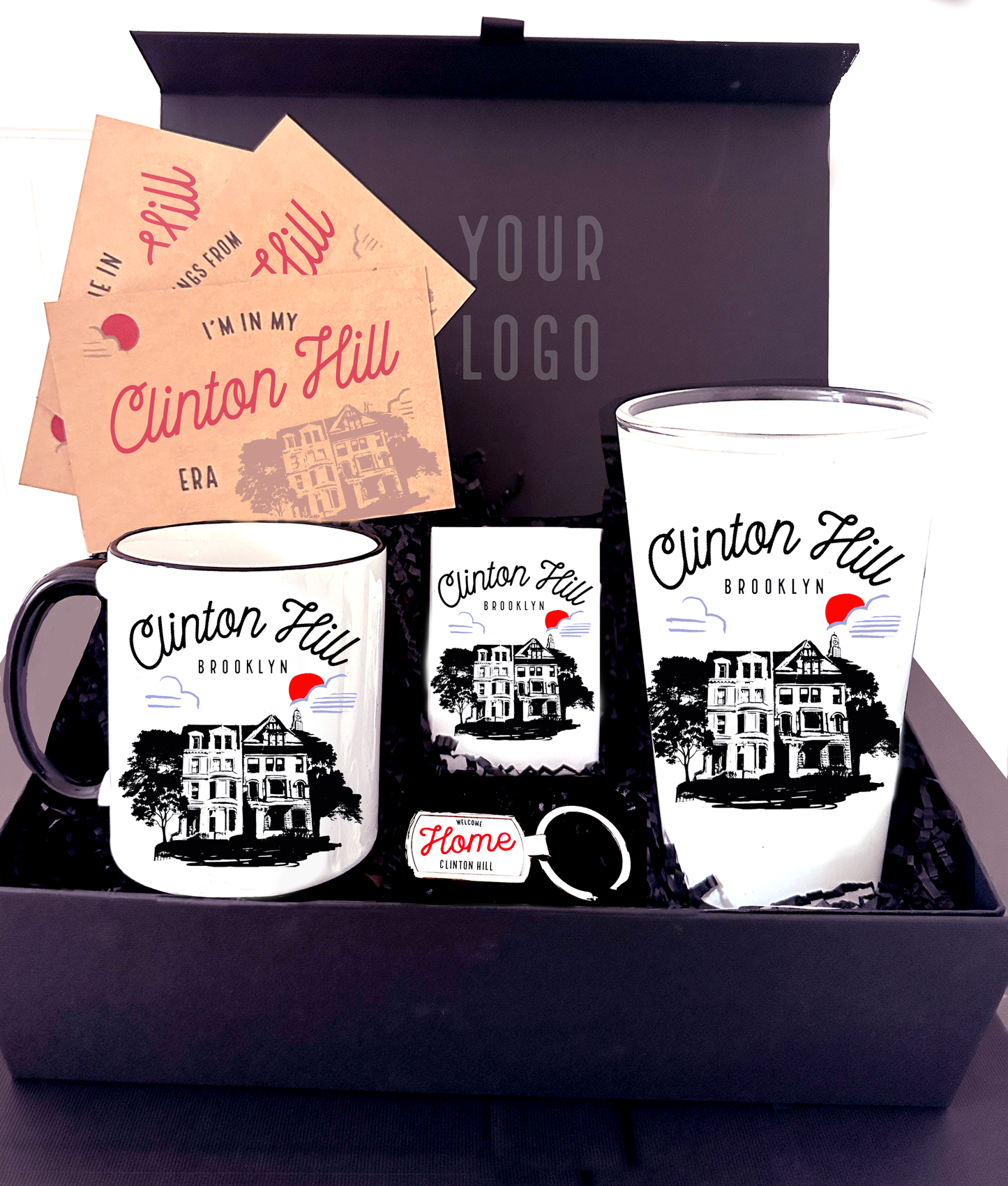 Custom Sketch of Home Brooklyn Gift Box