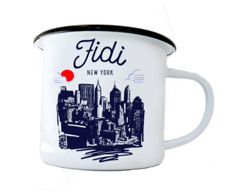 Fidi Financial District Manhattan Sketch Camp Mug