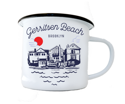 Gerritsen Beach Brooklyn Sketch Camp Mug