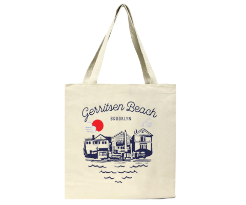 Gerritsen Beach Brooklyn Sketch Tote Bag