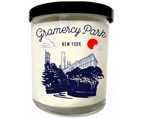 Load image into Gallery viewer, Gramercy Park Manhattan Sketch Scented Candle
