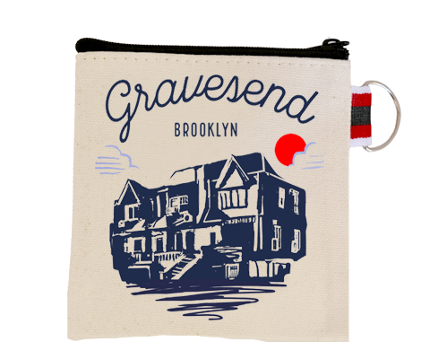 Load image into Gallery viewer, Gravesend Brooklyn Sketch Coin Purse
