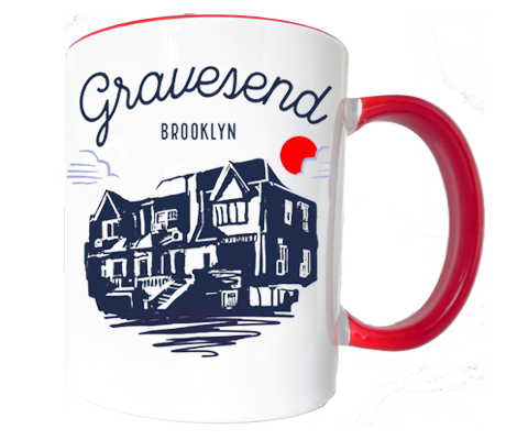 Gravesend Brooklyn Sketch Mug