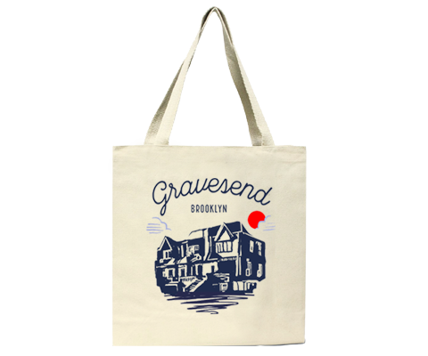 Gravesend Brooklyn Sketch Tote Bag