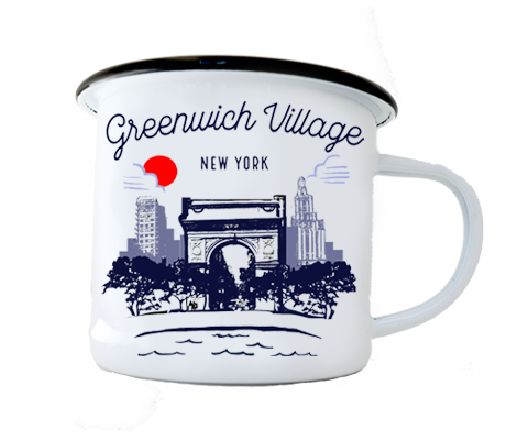 Greenwich Village Manhattan Sketch Camp Mug