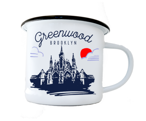 Load image into Gallery viewer, Greenwood Brooklyn Sketch Camp Mug
