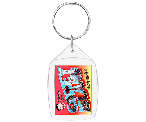 Load image into Gallery viewer, Greetings from Coney Island Keychain
