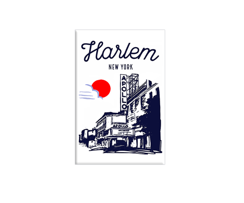 Harlem New York City Sketch Magnet