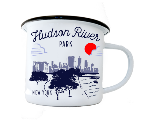 Hudson River Park Manhattan Sketch Camp Mug