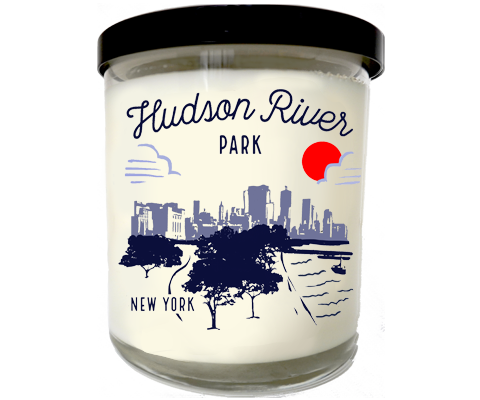 Hudson River Park Manhattan Sketch Scented Candle