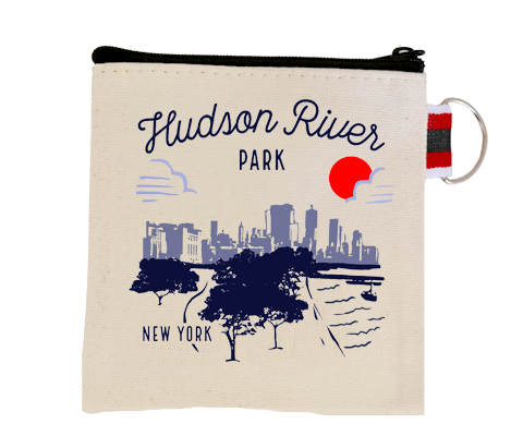 Hudson River Park Manhattan Sketch Coin Purse