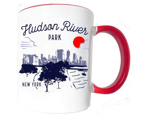 Hudson River Park Manhattan Sketch Mug
