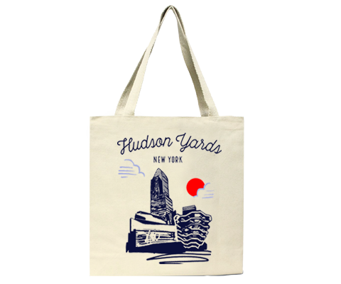 Hudson Yards Manhattan Sketch Tote Bag
