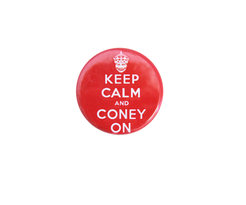Keep Calm and Coney On Button