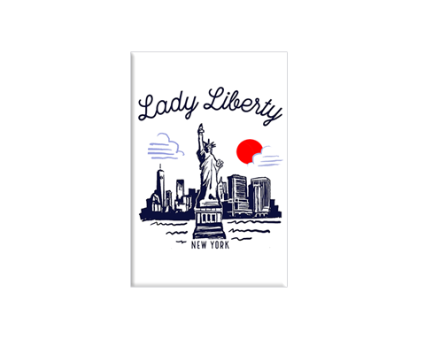 Load image into Gallery viewer, Lady Liberty New York Sketch Magnet
