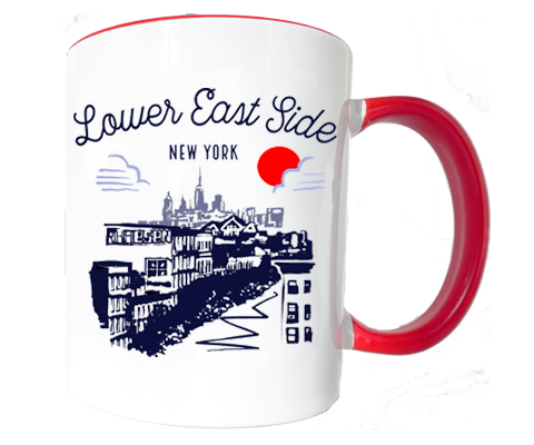 Lower East Side Manhattan Sketch Mug