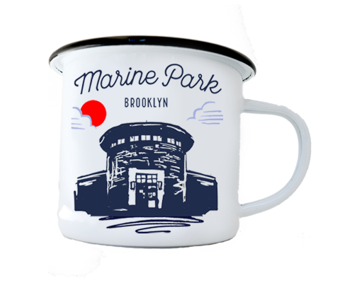 Marine Park Brooklyn Sketch Camp Mug