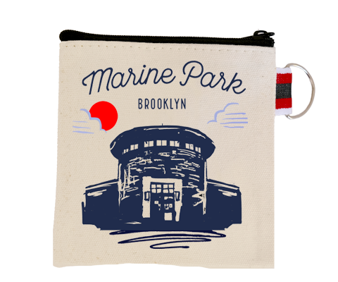 Load image into Gallery viewer, Marine Park Brooklyn Sketch Coin Purse
