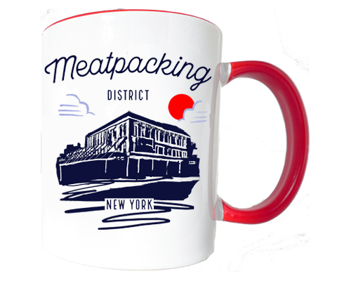 Meatpacking District Manhattan Sketch Mug