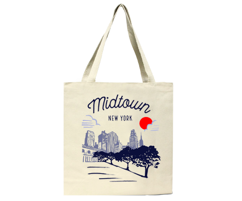 Midtown Manhattan Sketch Tote Bag