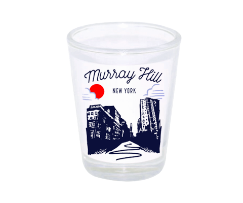 Murray Hill Manhattan Sketch Shot Glass