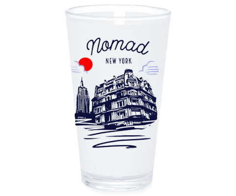 Nomad Manhattan Sketch Pint Glass