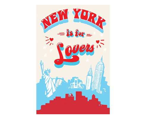 New York is for Lovers Postcard