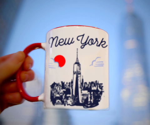 One World Trade Center Manhattan Sketch Mug