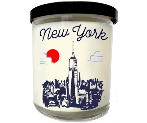 One World Trade Center Manhattan Sketch Scented Candle