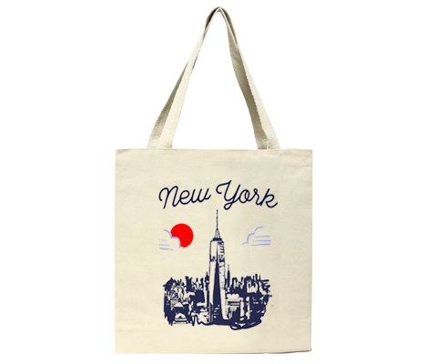 One World Trade Center Manhattan Sketch Tote Bag