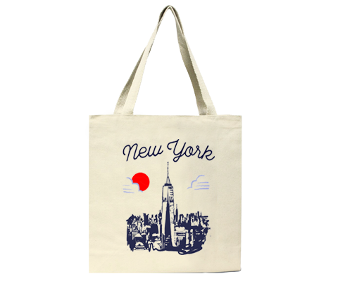 Load image into Gallery viewer, One World Trade Center Manhattan Sketch Tote Bag
