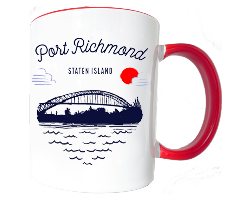 Port Richmond Staten Island Sketch Mug