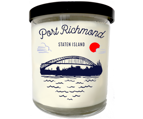 Port Richmond Staten Island Sketch Scented Candle